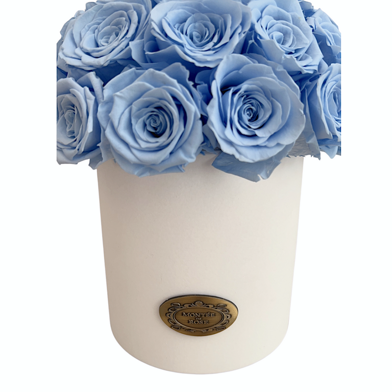 Baby Blue Rose Hamptons Vase