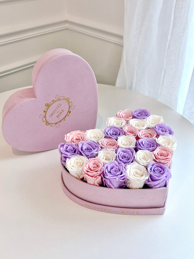 Customized Suede Heart Box