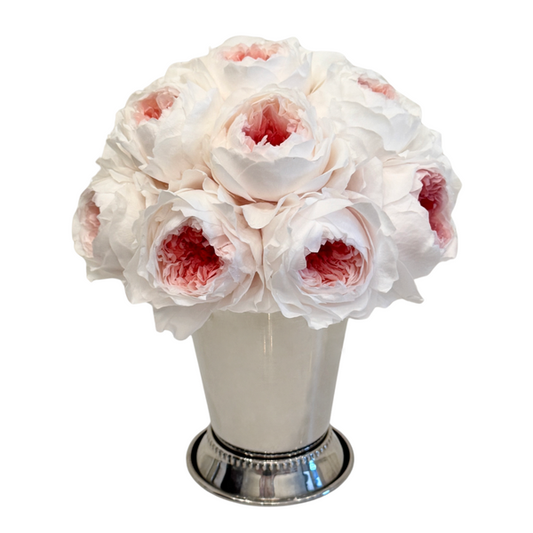 Two-toned Peony Dome in Silver Julep vase