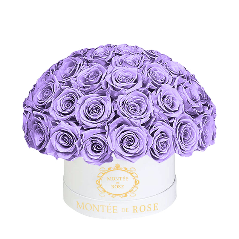Dome White Roses White Medium Dome – Montée De Rose