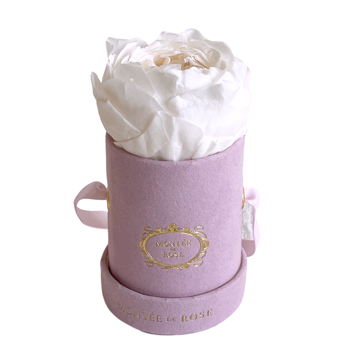 Single Suede White Peony Box – Montée De Rose
